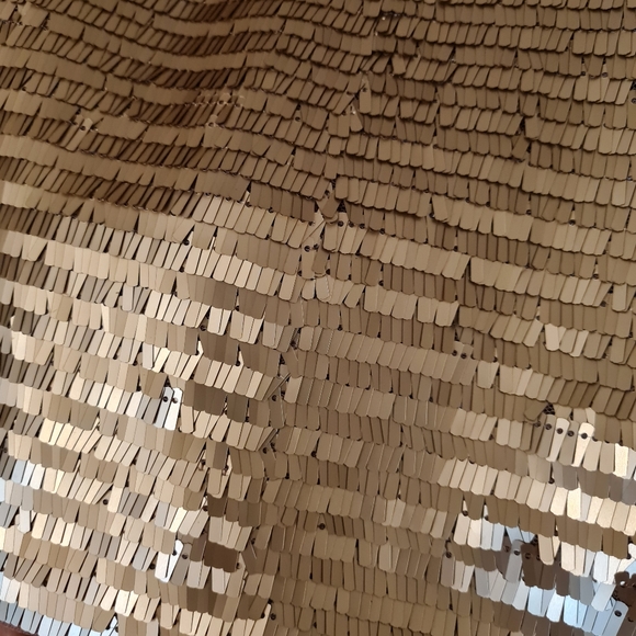 H&m side zip gold sequined skirt - Picture 3 of 5